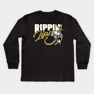 Rip' Lips Fishing Fisher ny Kids Long Sleeve T-Shirt